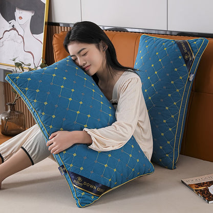 Feather velvet high resilience pillow core