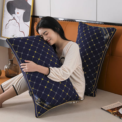 Feather velvet high resilience pillow core