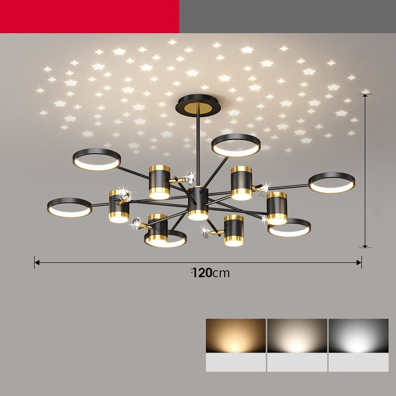 Light Luxury Nordic Star Chandelier Whole House Lighting Set