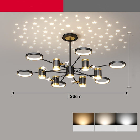 Light Luxury Nordic Star Chandelier Whole House Lighting Set
