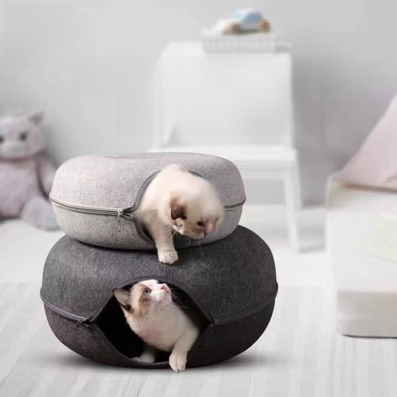 Felt cat bed