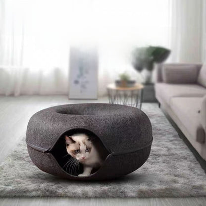 Felt cat bed