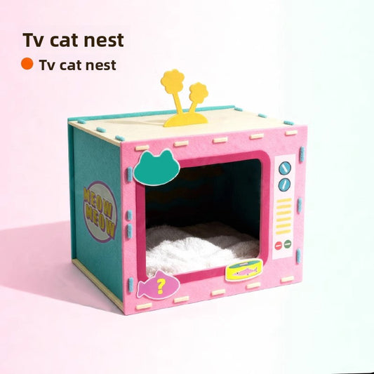 Felt cat bed
