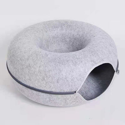 Felt Donut Cat Bed