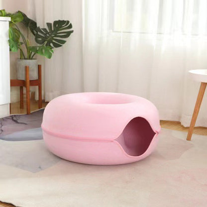 Felt Donut Cat Bed