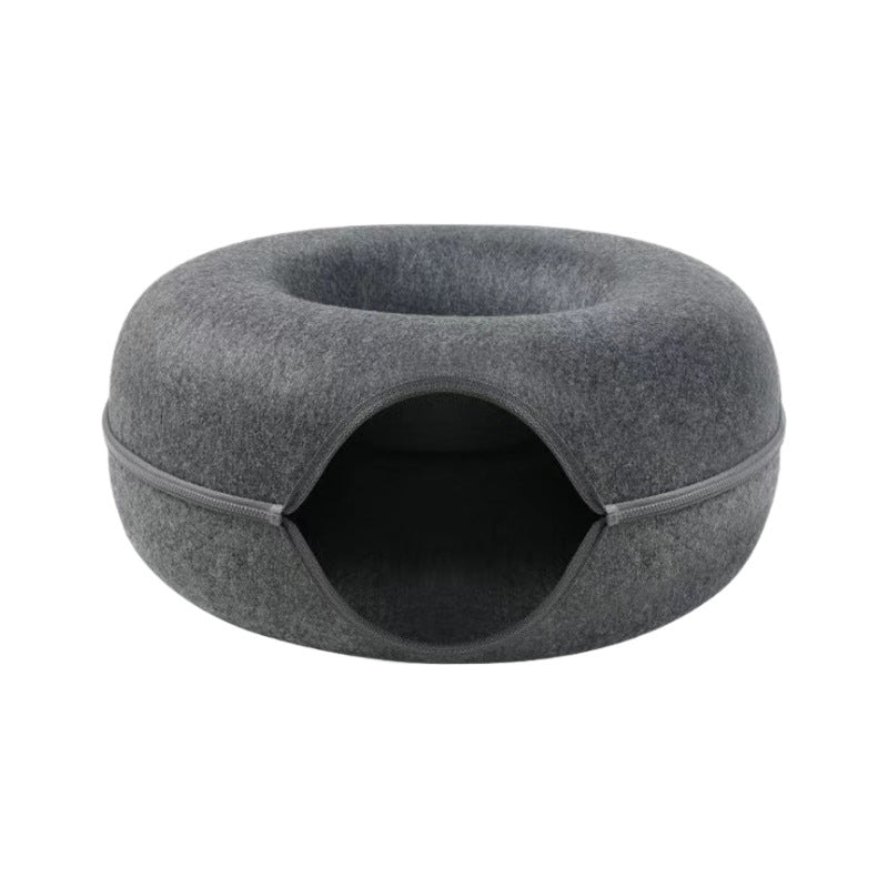 Felt Donut Cat Bed