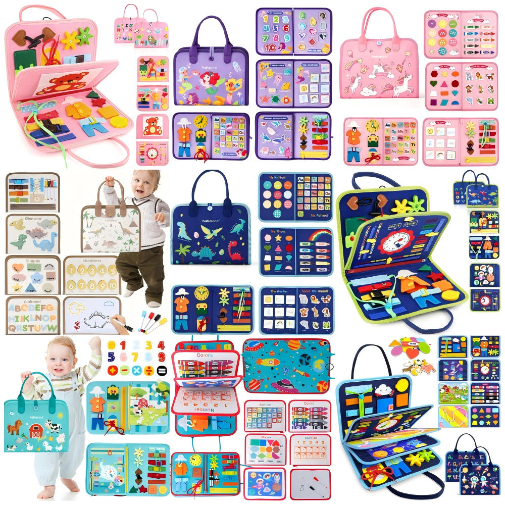 Felt Learning Board Busy Board children's Intellectual Learning Toys DIY Quiet Book