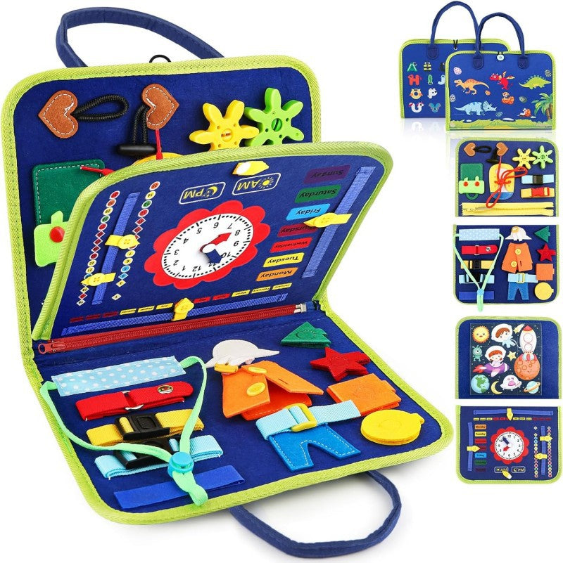 Felt Learning Board Busy Board children's Intellectual Learning Toys DIY Quiet Book