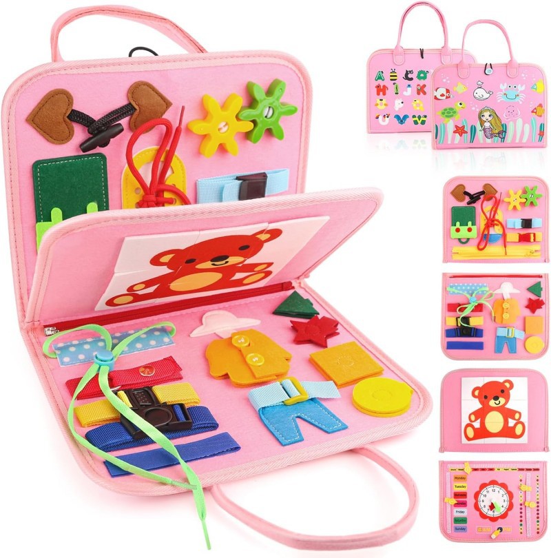Felt Learning Board Busy Board children's Intellectual Learning Toys DIY Quiet Book