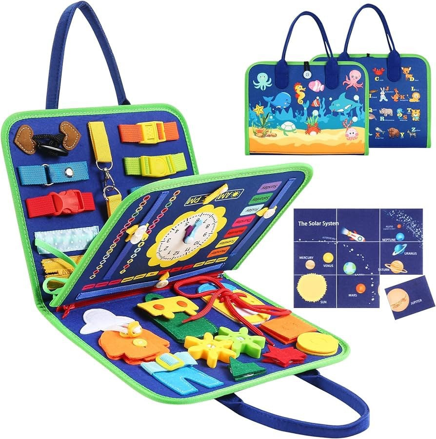 Felt Learning Board Busy Board children's Intellectual Learning Toys DIY Quiet Book