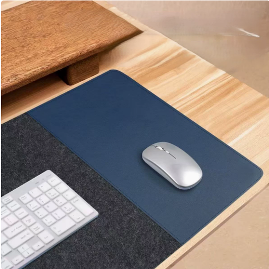 Felt Leather Desk Pad