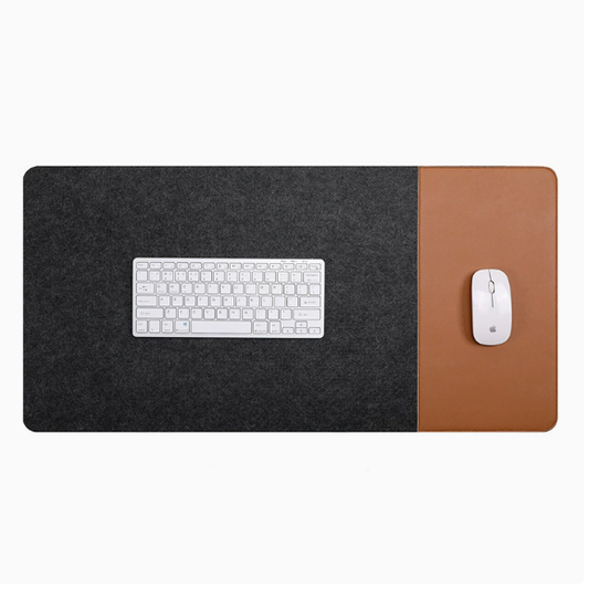 Felt Leather Desk Pad