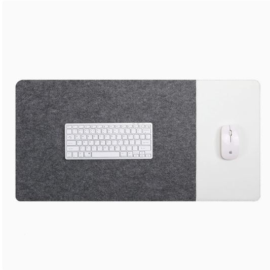 Felt Leather Desk Pad