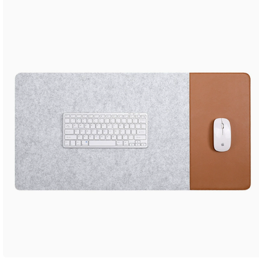 Felt Leather Desk Pad