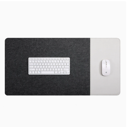 Felt Leather Desk Pad