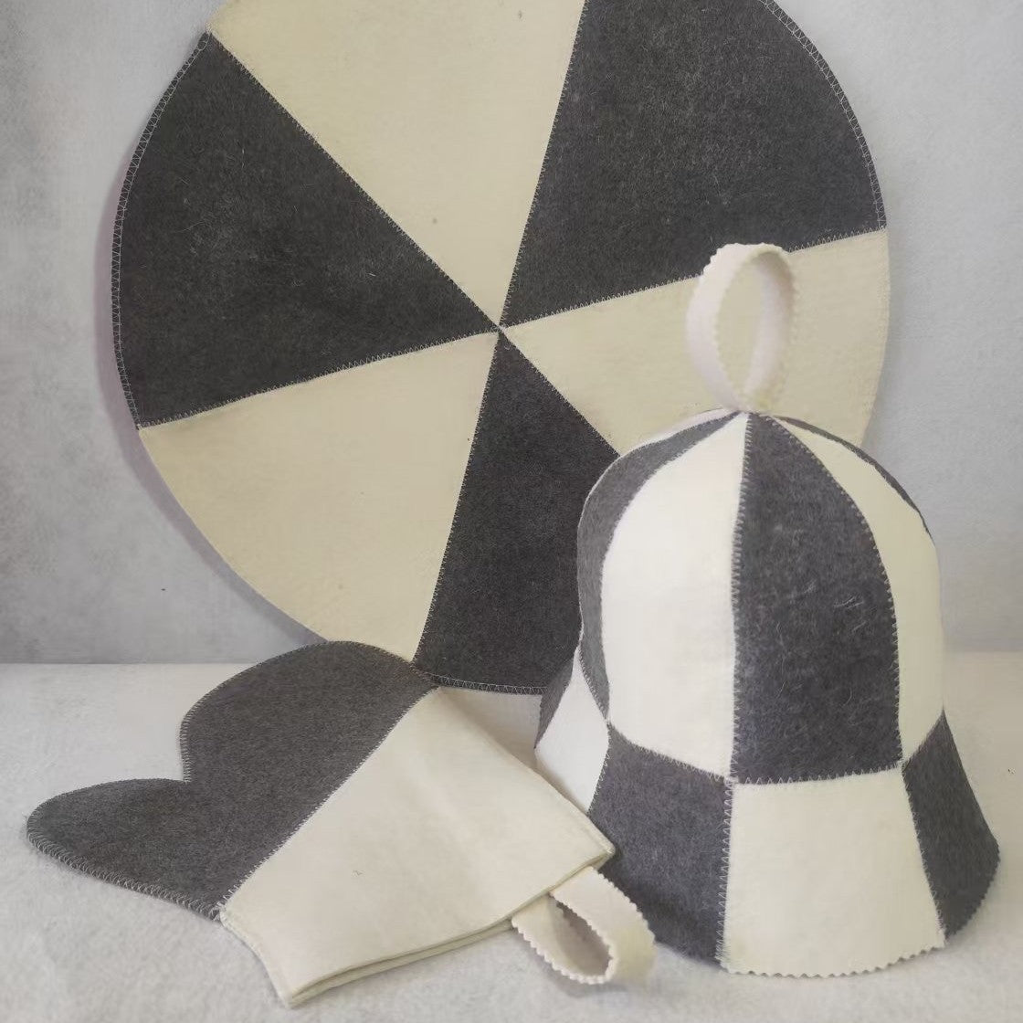 Felt sauna cap