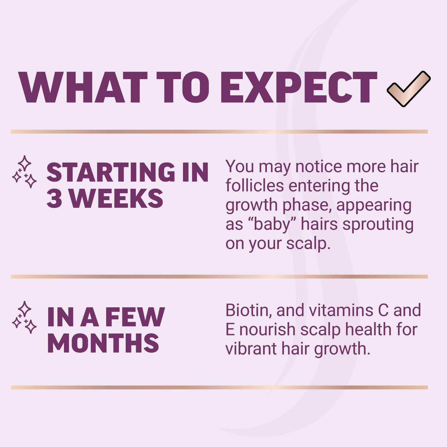 Female hair growth vitamin chewable gummy