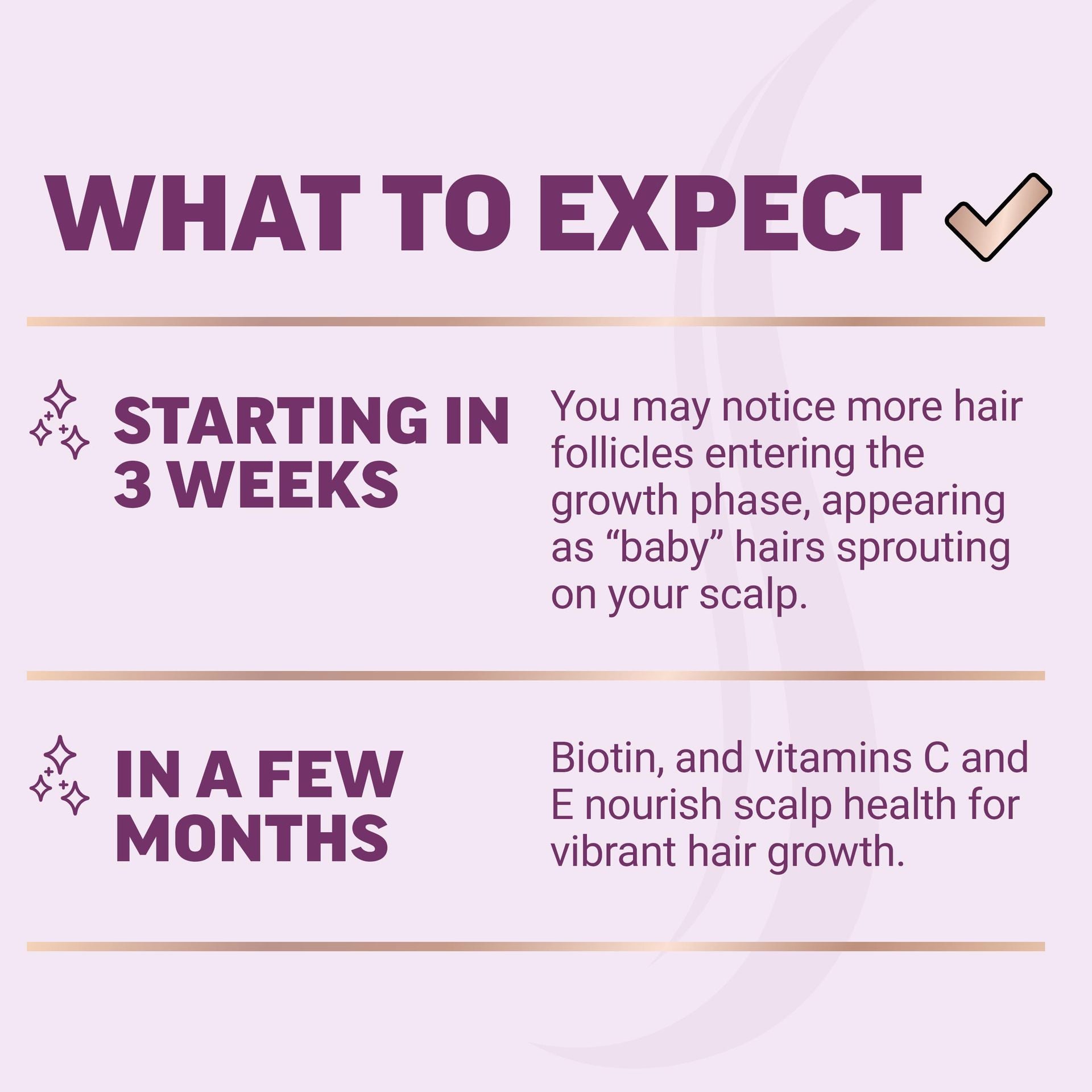 Female hair growth vitamin chewable gummy