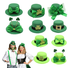 Bow tie green hat