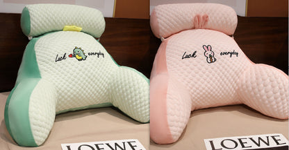 Sofa Fluffy Cushion Triangle Reading Backrest Pillow Comfort