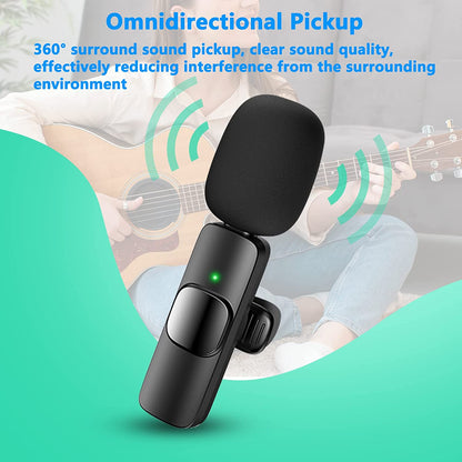 Omnidirectional Wireless Mic for Interviews and Podcasts