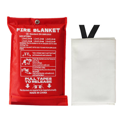 Fiberglass fire blanket emergency self-rescue