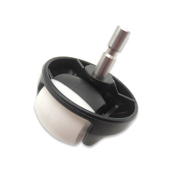 Filter screen roller brush with swivel wheels