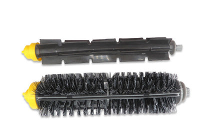 Filter screen roller brush with swivel wheels
