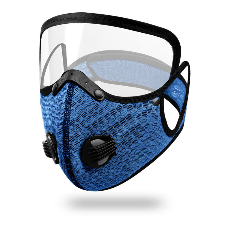 Filtered Protective Mask with Removable Lens
