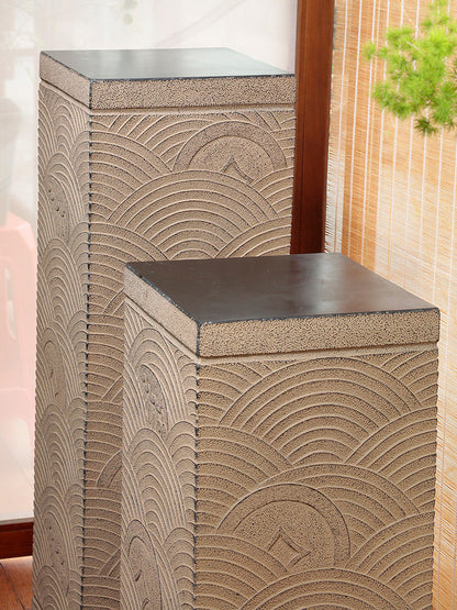 Financial display column base Chinese floor decoration