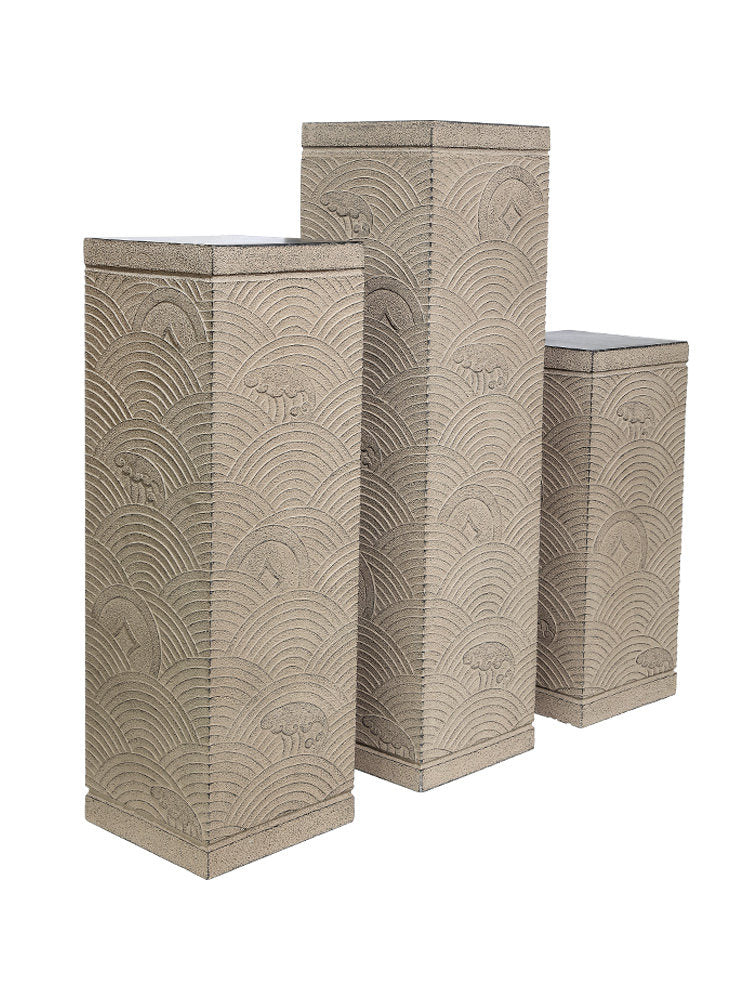 Financial display column base Chinese floor decoration