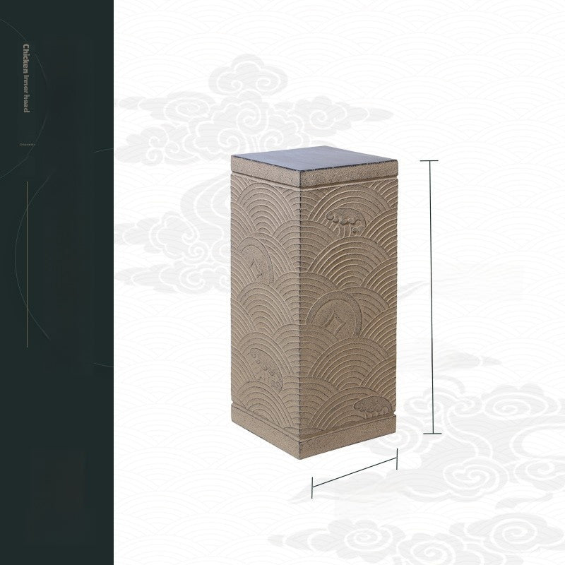 Financial display column base Chinese floor decoration