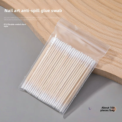 Fine-point cotton swab