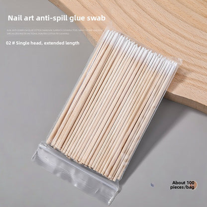 Fine-point cotton swab