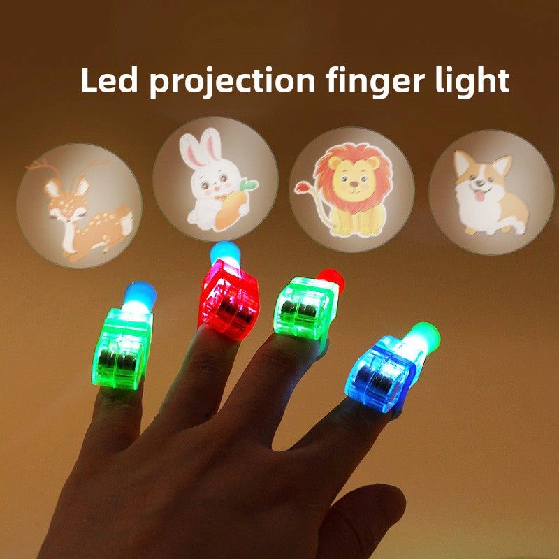 Finger light projection lamp