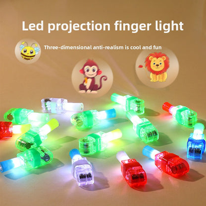 Finger light projection lamp