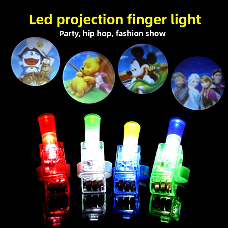 Finger light projection lamp