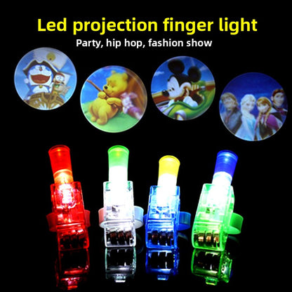 Finger light projection lamp