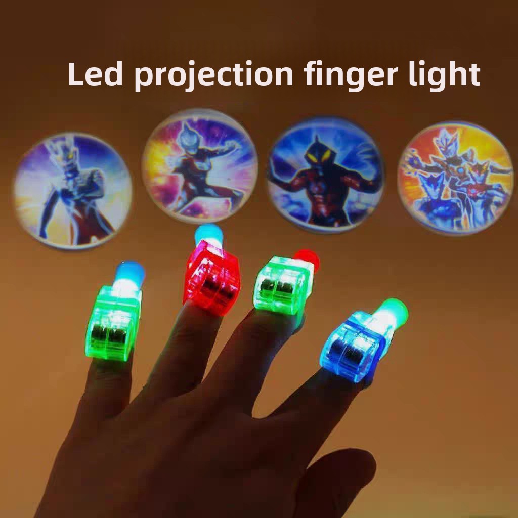 Finger light projection lamp