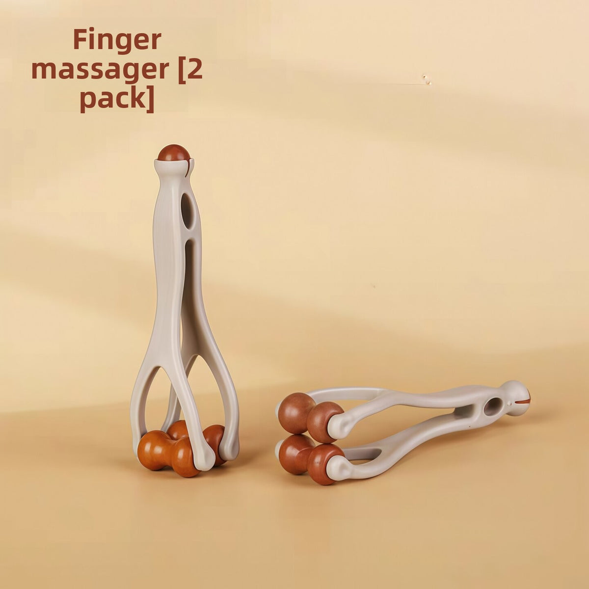 Finger Massager with Solid Wood Roller
