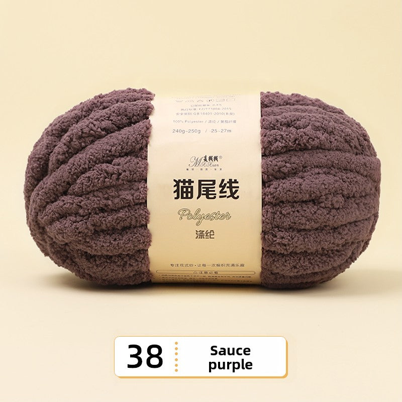 Finger Scarf Hand-Knitted DIY Yarn Ball for Beginners