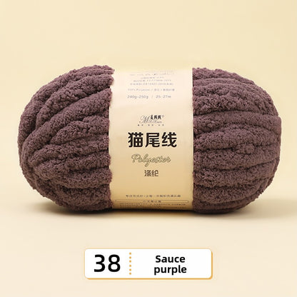 Finger Scarf Hand-Knitted DIY Yarn Ball for Beginners