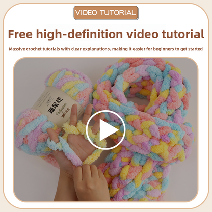 Finger Scarf Hand-Knitted DIY Yarn Ball for Beginners