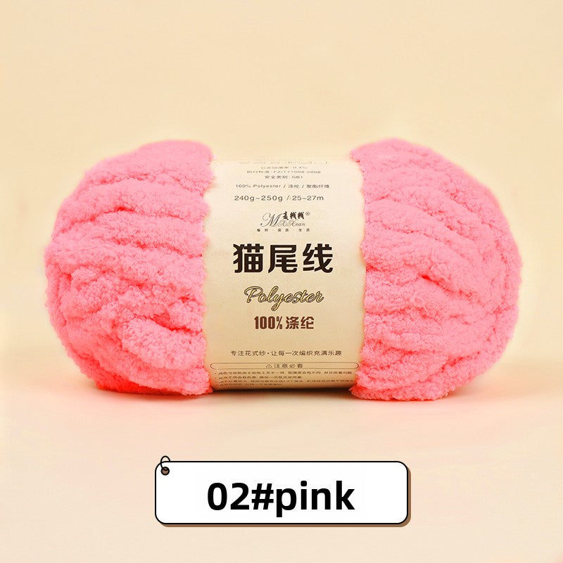 Finger Scarf Hand-Knitted DIY Yarn Ball for Beginners