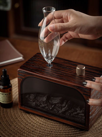 Fireplace aroma diffuser