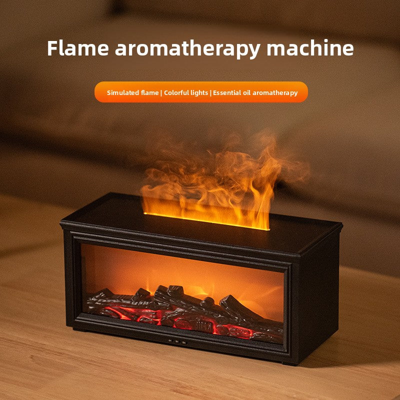 Fireplace flame aroma diffuser