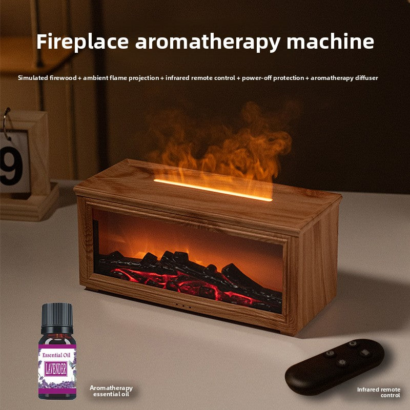 Fireplace flame aroma diffuser
