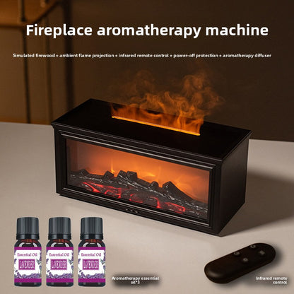 Fireplace flame aroma diffuser