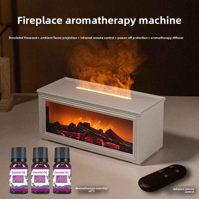 Fireplace flame aroma diffuser