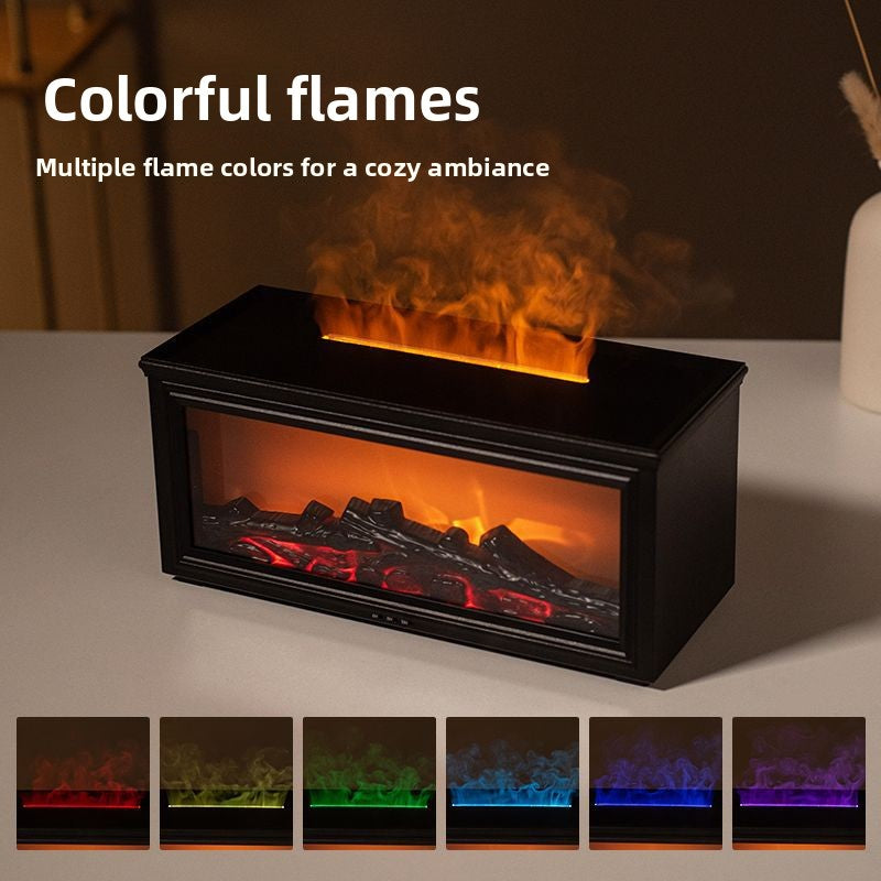 Fireplace flame aroma diffuser